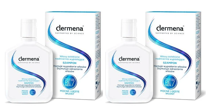 szampon dermena zapobiegający wypadaniu włosów i stymulujący odrastanie