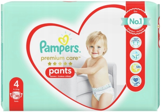 pampers premium care 4 pants 56 sztuk