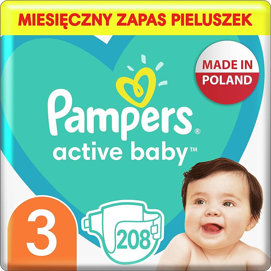 pieluchy pampers active baby 3