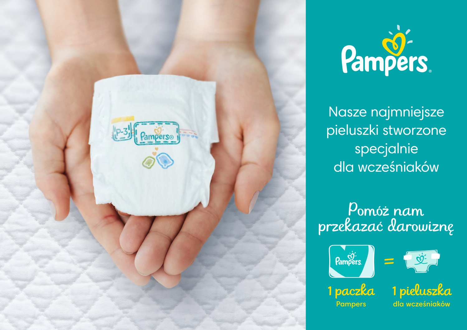 reklama pampers wczesniaki