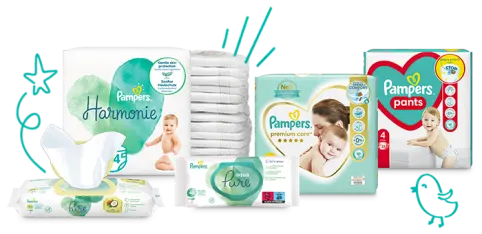 pampers chusteczki i pampersy