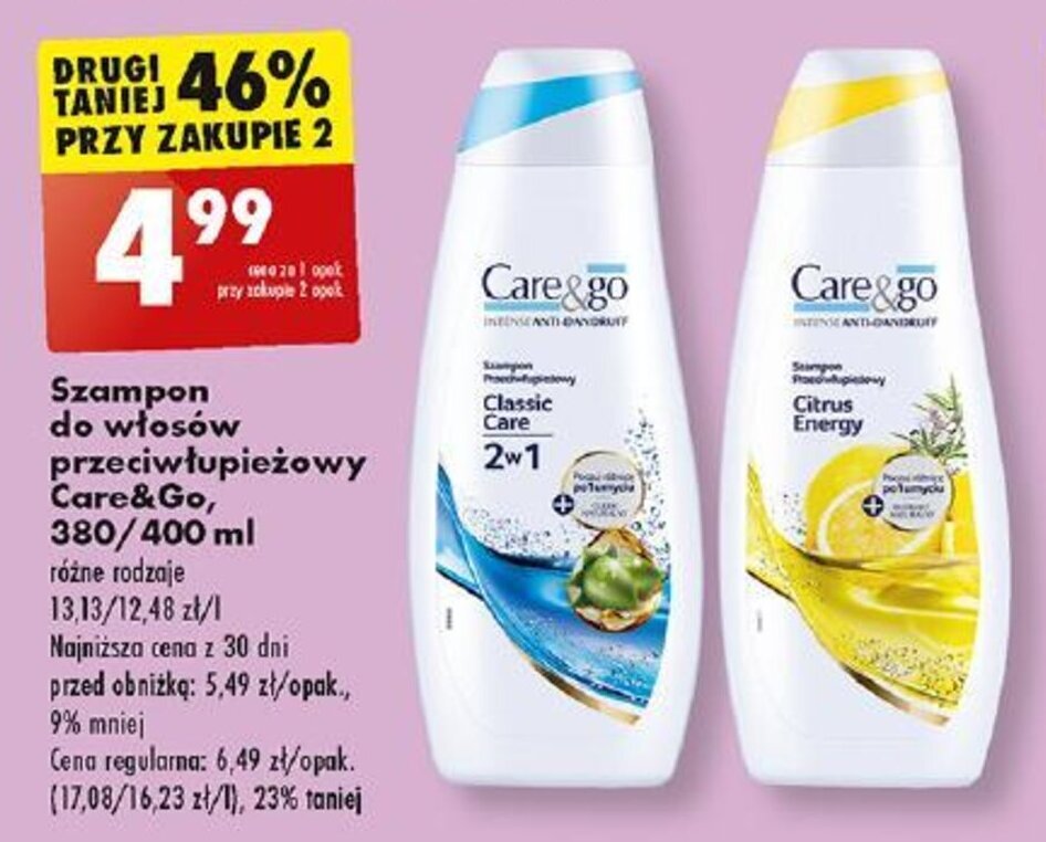 szampon care & go biedronka cena