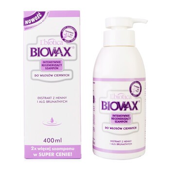szampon biovax 400 ml do ciemnych włosów