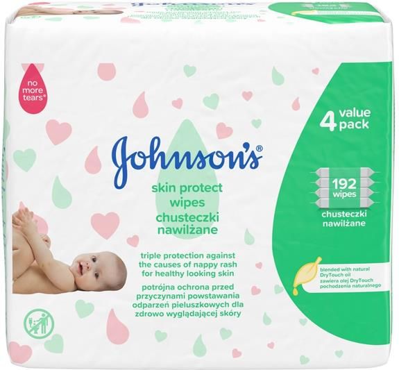 chusteczki nawilżane dla niemowląt johnsons baby