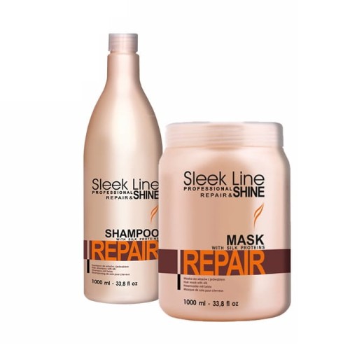 stapiz sleek line repair regenerujący szampon z jedwabiem