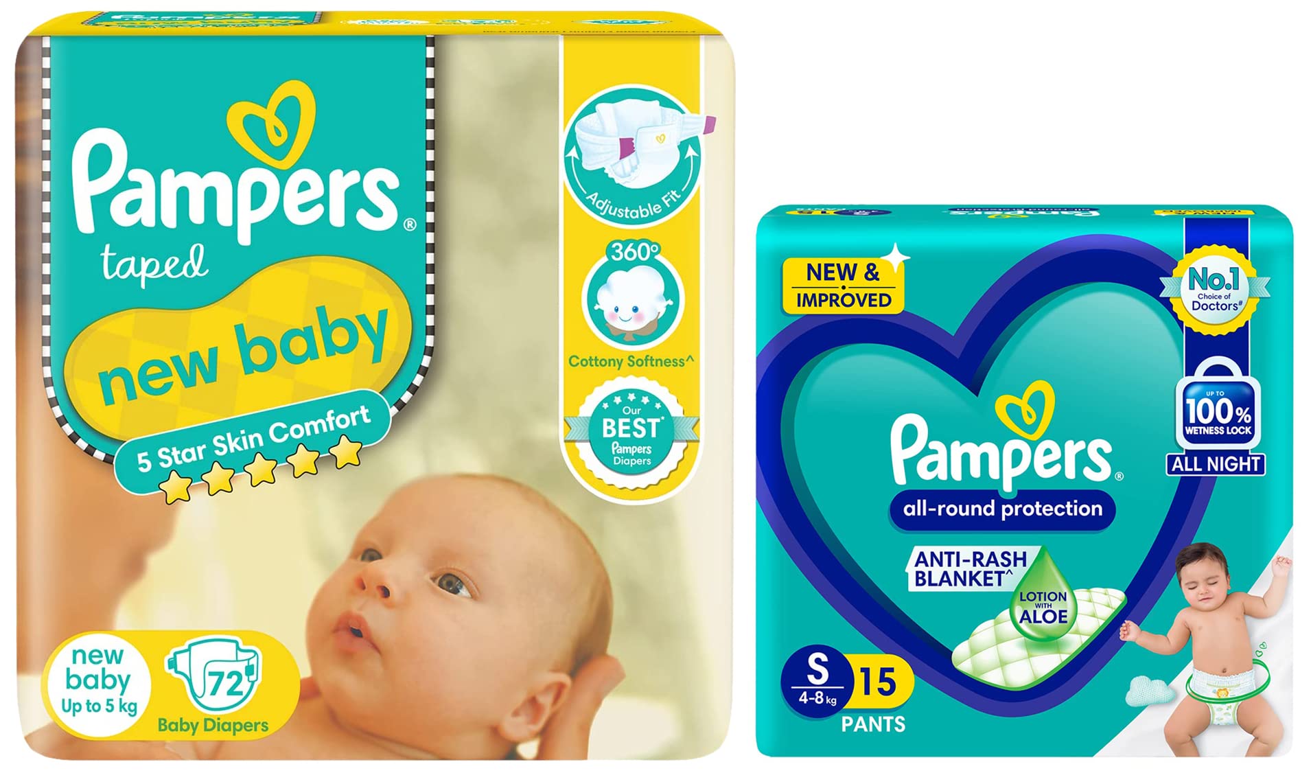 pampers baby active 2 100