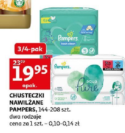 chusteczki nawilżane pampers auchan