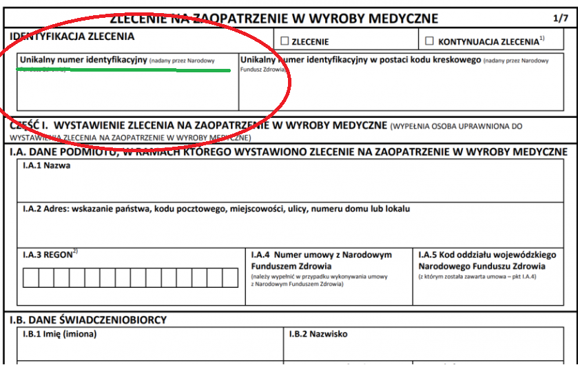 wystawienie zlecenia na nielimitowane pieluchomajtki