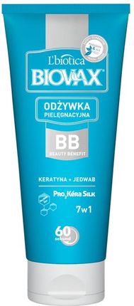 lbiotica biovax bb beauty benefit odżywka do włosów ciemnych