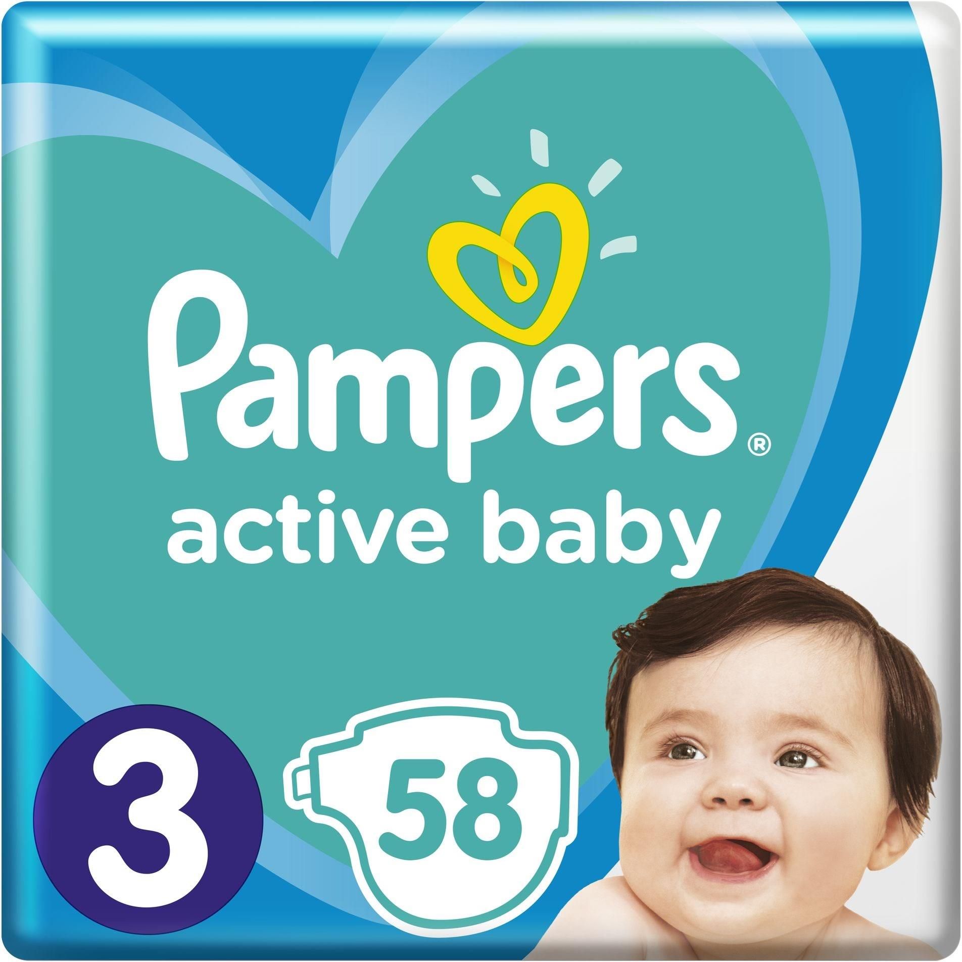 pampers rozmiar 3 58 szt