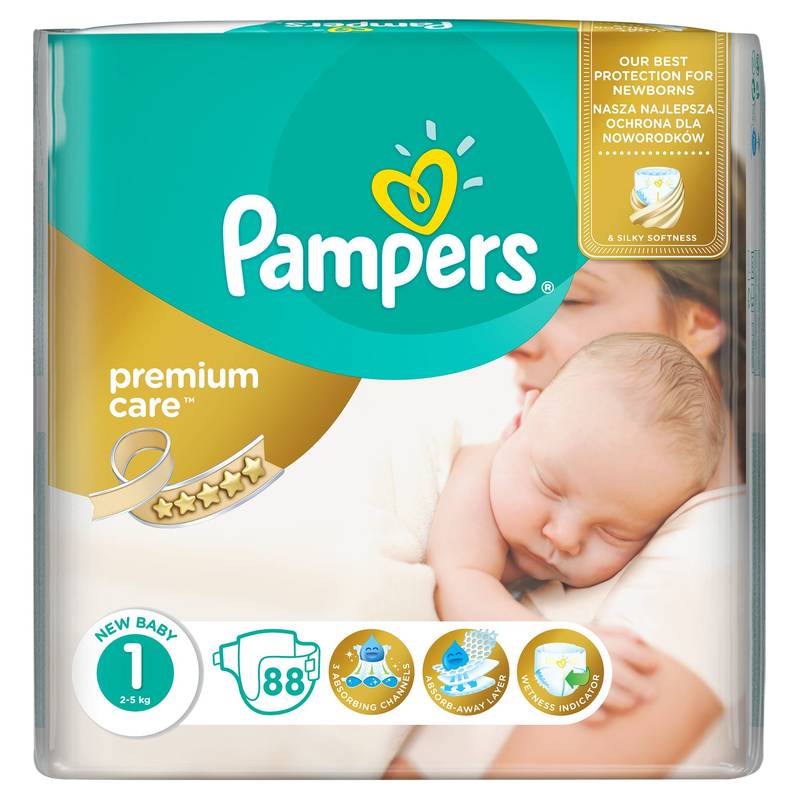 pampers pieluchy 1 88 count