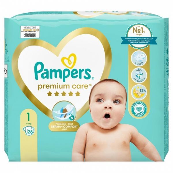 pampers premium care pieluchy 1 newborn 176 szt