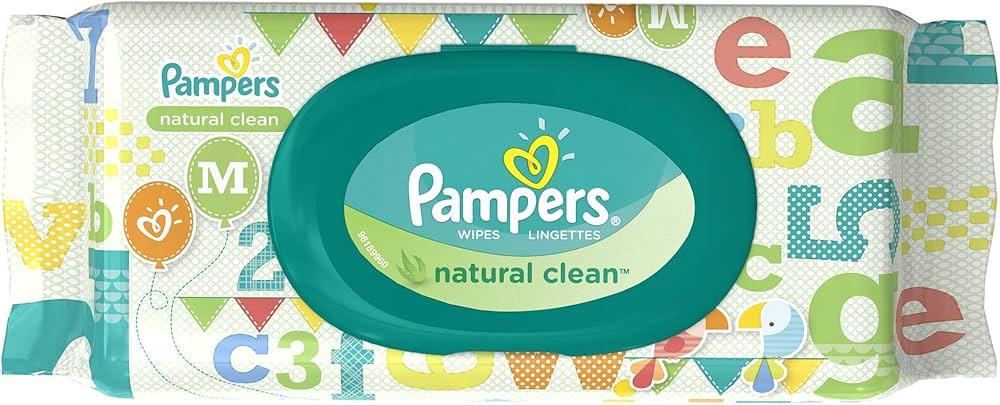 chusteczki pampers natural clean 12x64