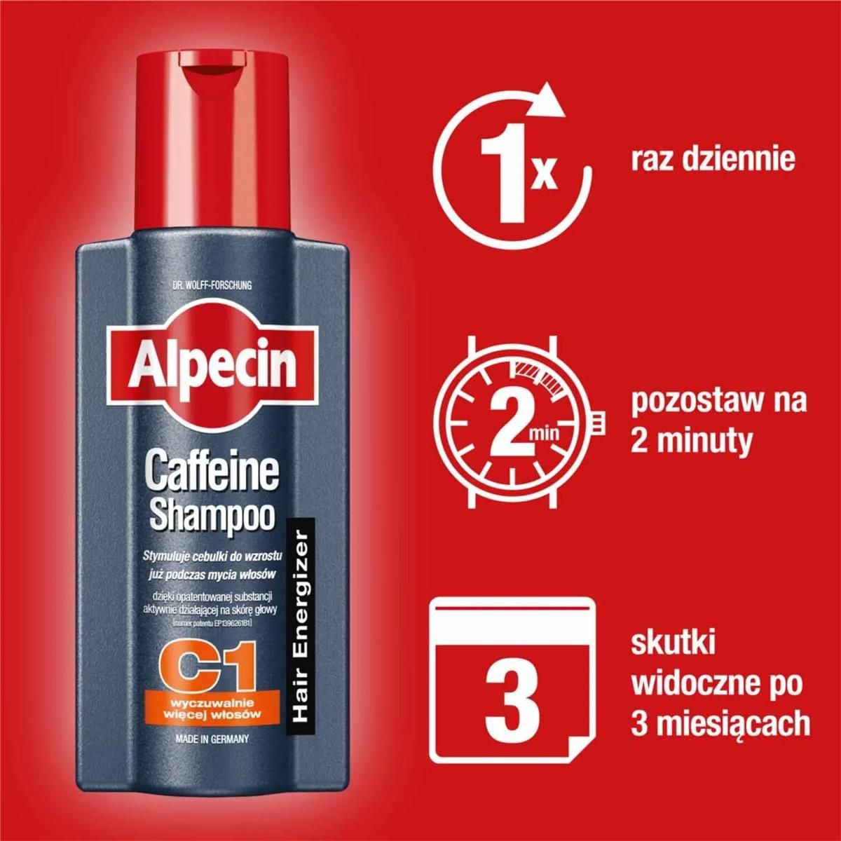 szampon z kofeiną alpecin