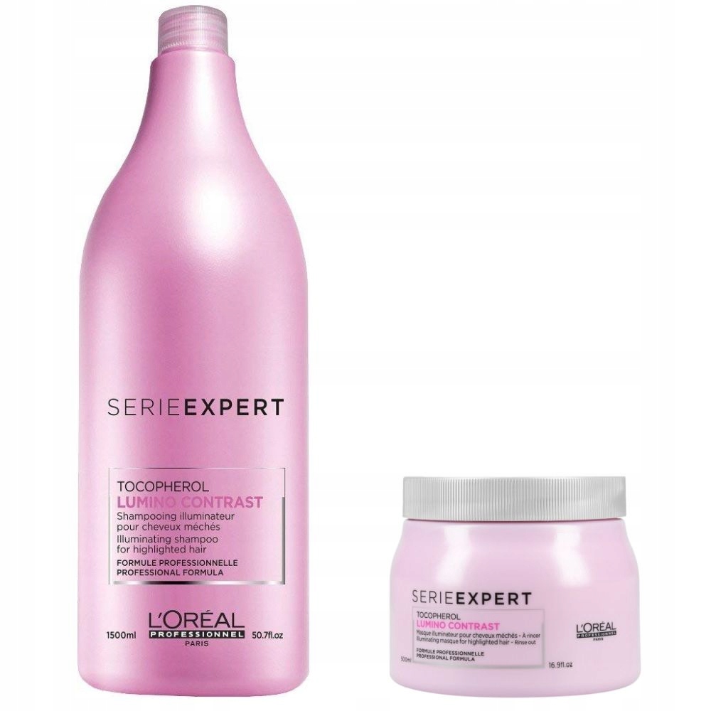 loreal lumino contrast szampon i maska