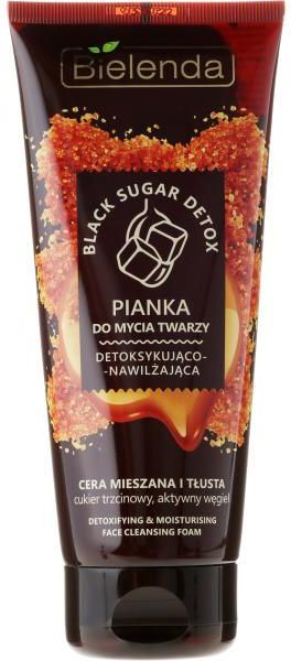 bielenda black sugar detox detoksykująco nawilżająca pianka do mycia