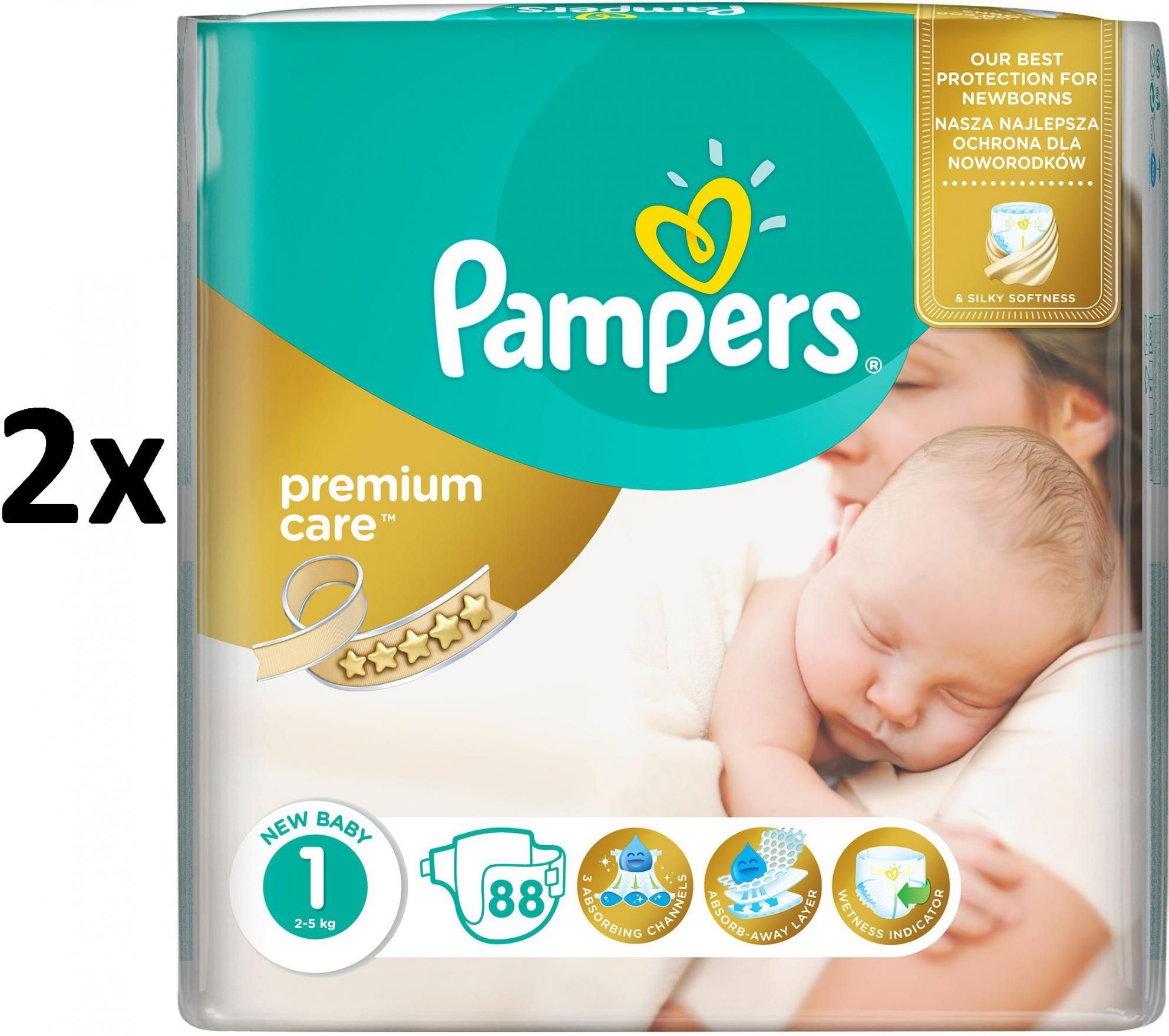 pampers premium care pieluchy 1 newborn 176 szt