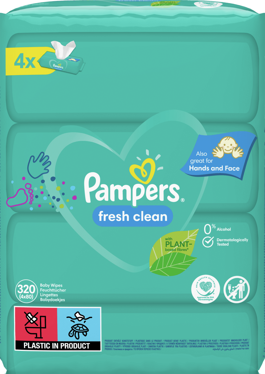 chusteczki pampers natural clean 12x64