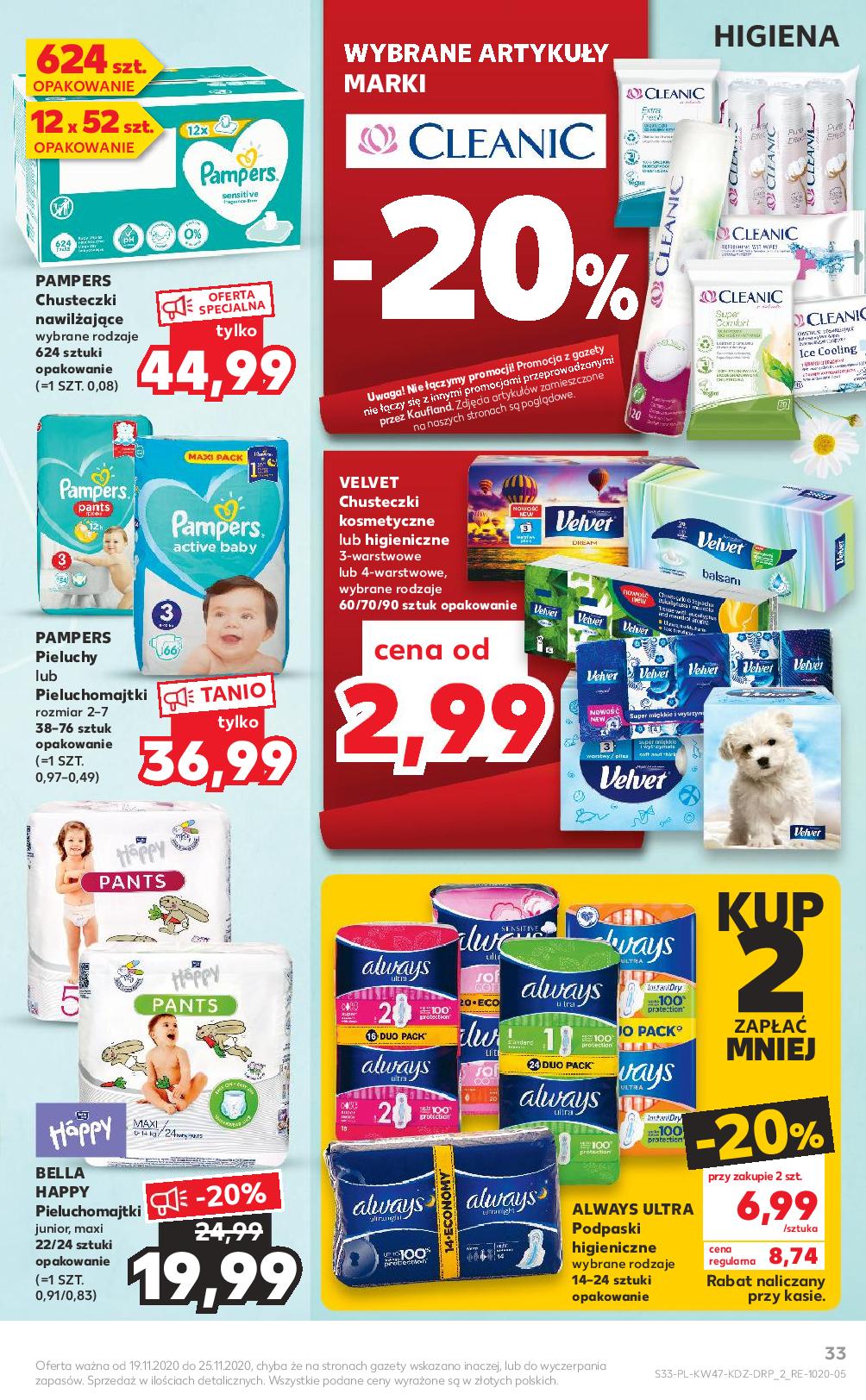 kauffland pieluchy pampers