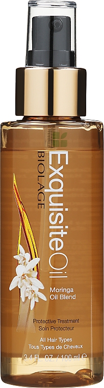 biolage exquisite oil olejek moringa do wszystkich rodzajów włosów