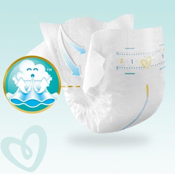 pampers premium care jak widac ze pielucha zasikana