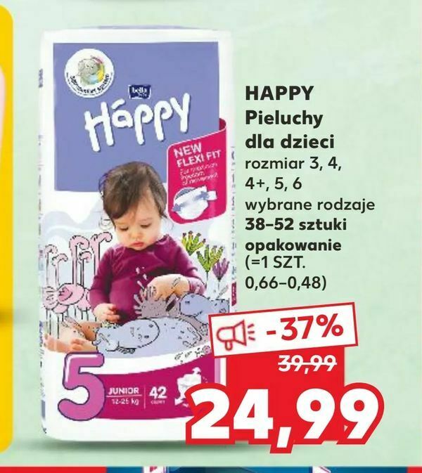 pieluchy happy 5 kaufland