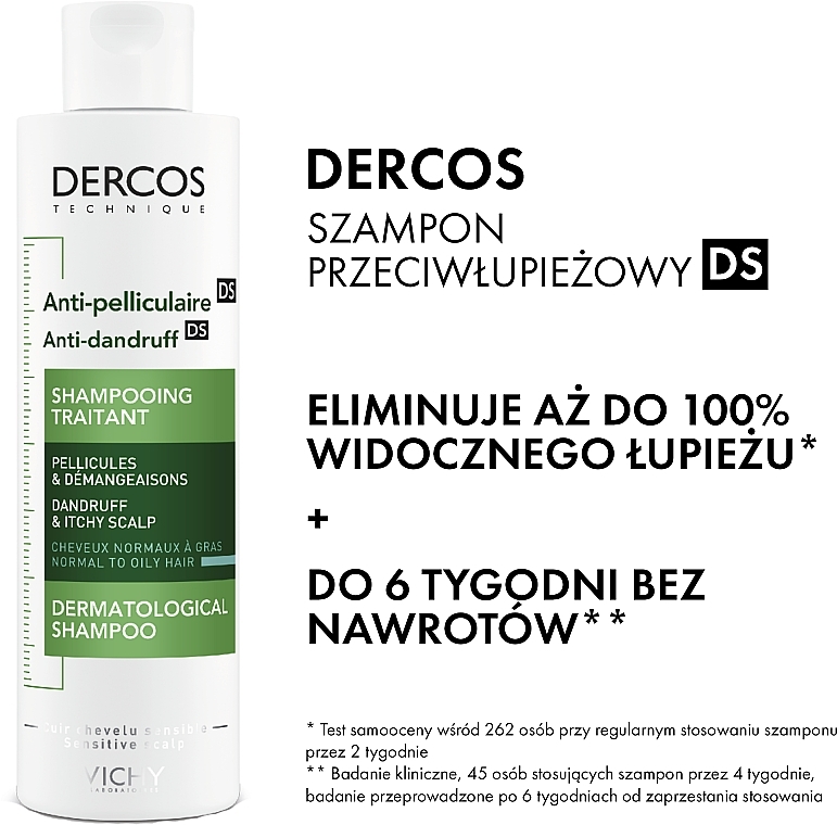 szampon vichy dercos anti pelliculaire anti-dandruff