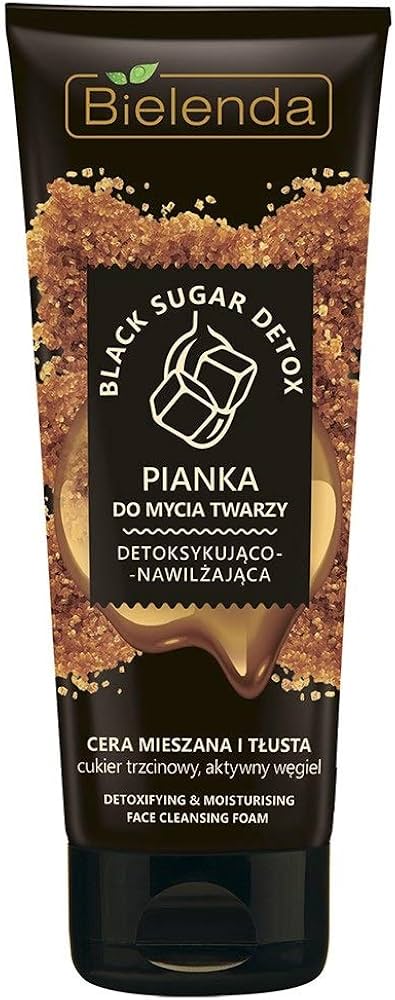 bielenda black sugar detox detoksykująco nawilżająca pianka do mycia