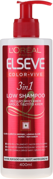 elseve loreal szampon 3w1 włosy farbowane