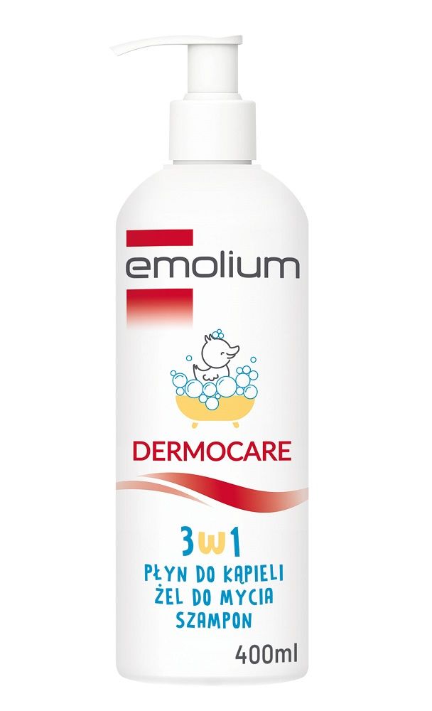 emolium dermocare 3w1 płyn żel szampon