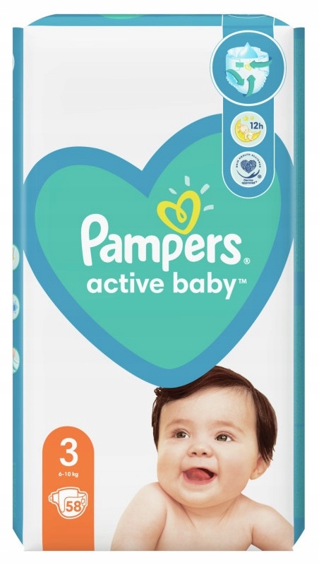pampers 3 active baby dry allegro