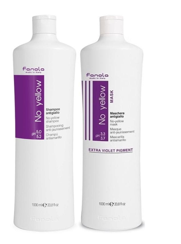 fanola no yellow shampoo w szampon do włosów blond 1000ml