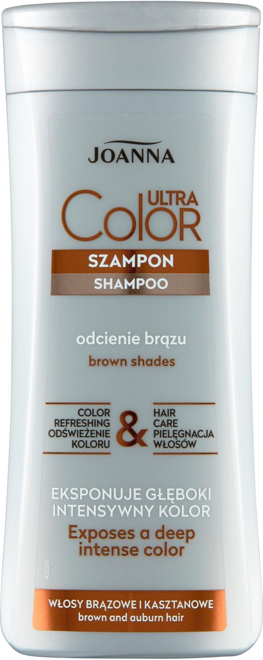 joanna ultra color system szampon włosy brązowe i kasztanowe