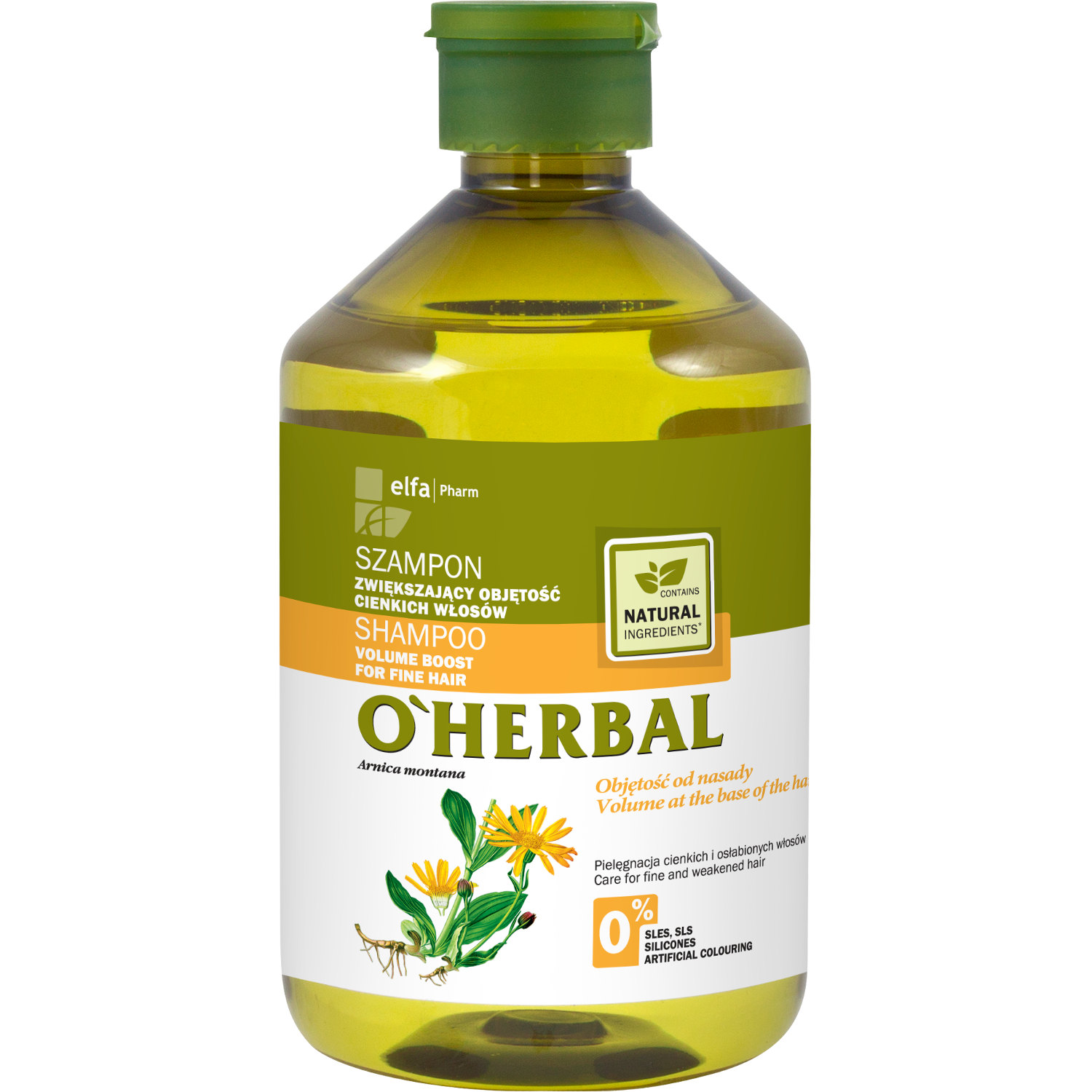 oherbal szampon zwiększający objętość arnika 500ml