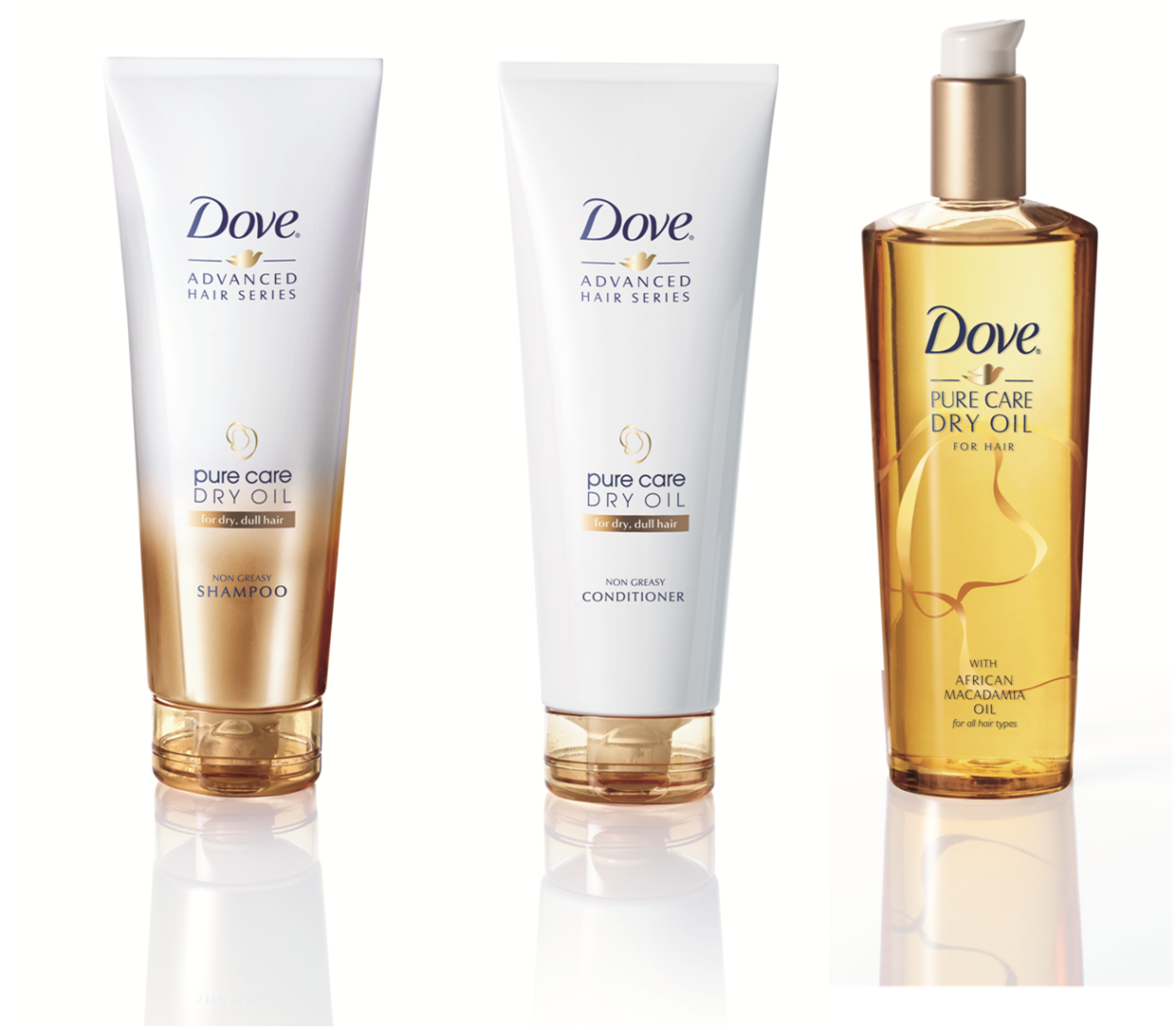 olejek do włosów z linii advanced hair series dove