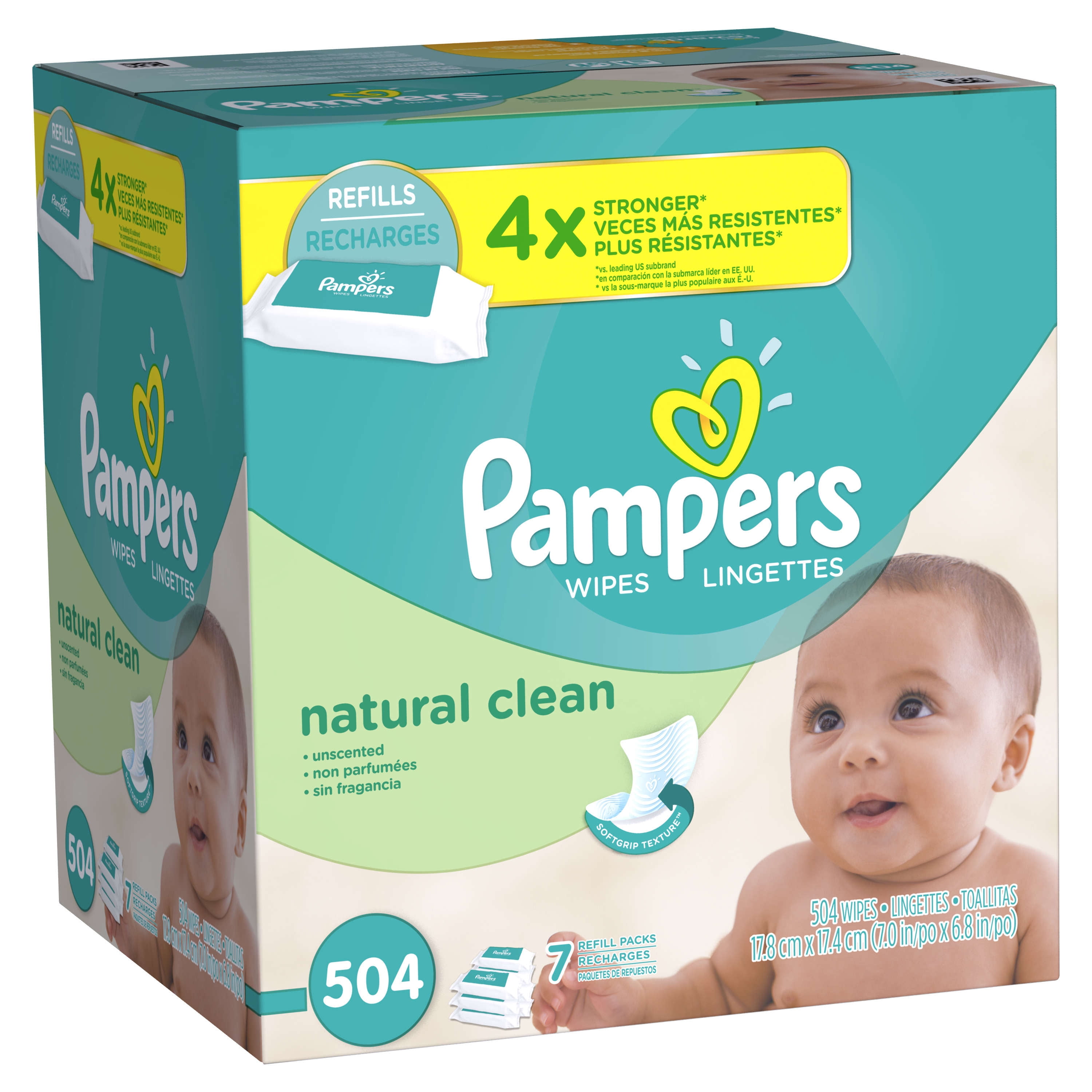 pampers natural clean wipes