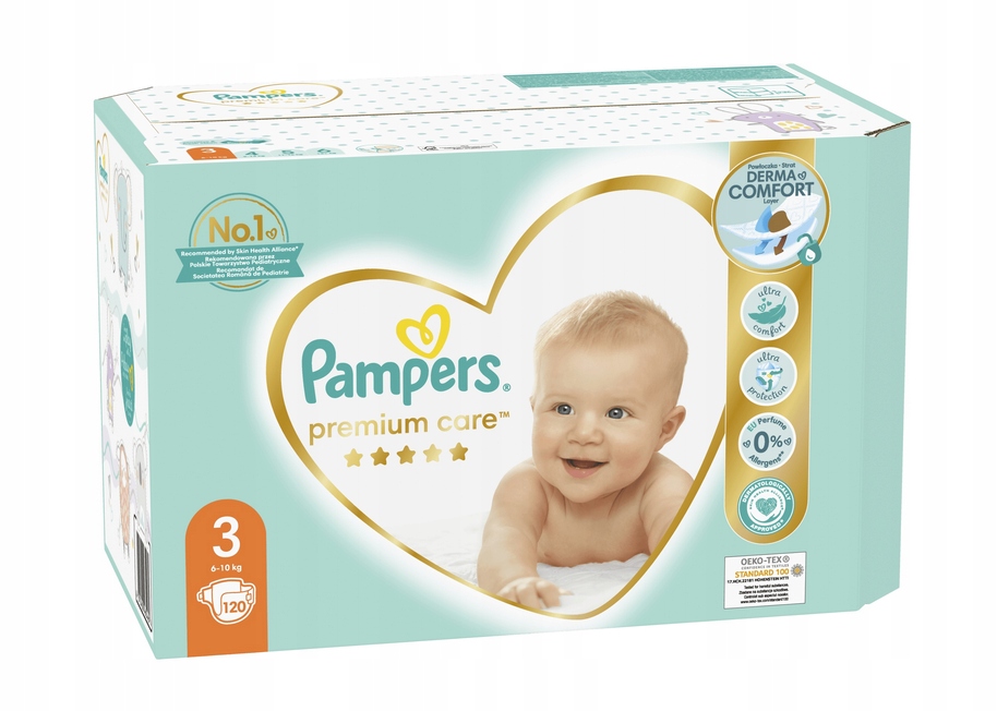 pampers premium care 120 szt 6 do 10 kg