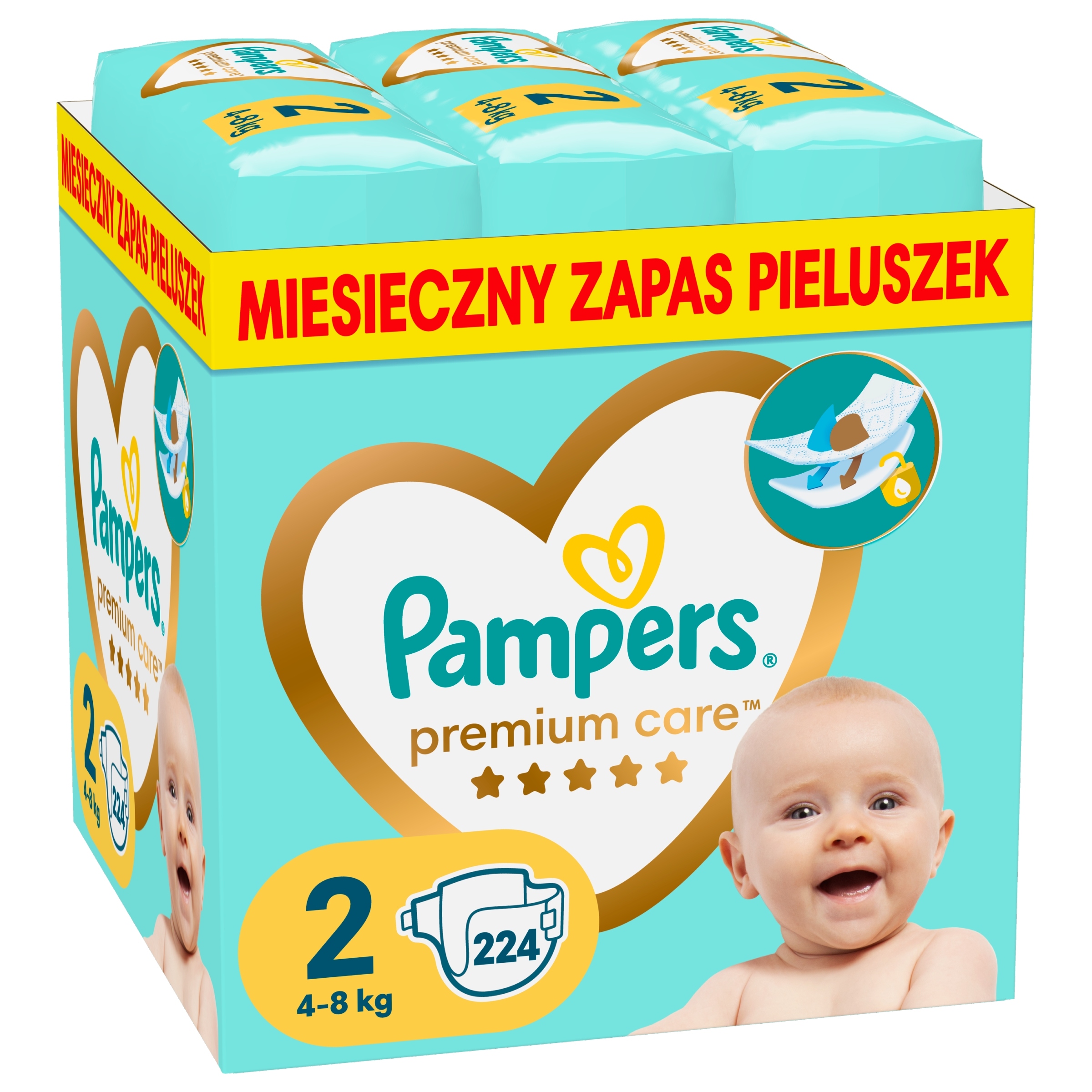 pampers premium care 2 zestaw