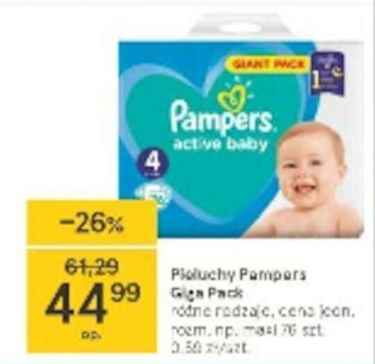 pampers promocja w tesco 2016