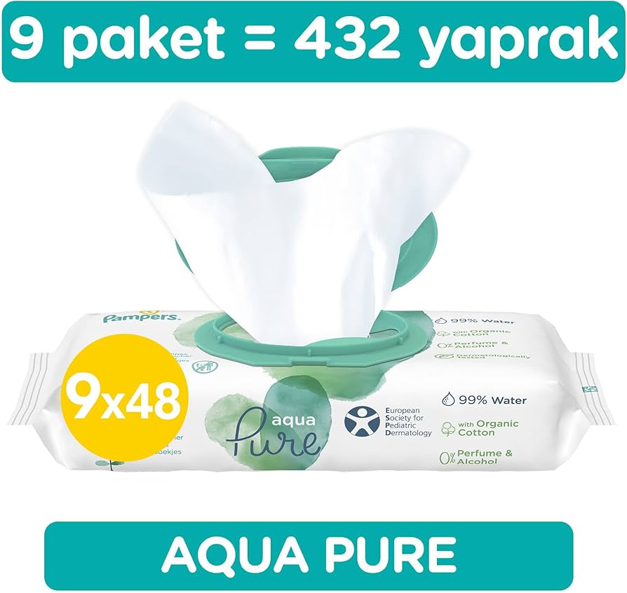 pampers pure water 9