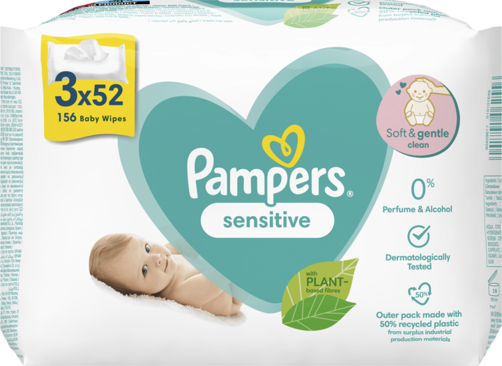 pampers sensitive husteczki dla niemowlat