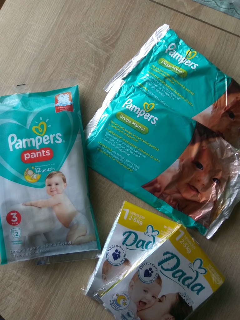 pieluchomajtki pampers próbka