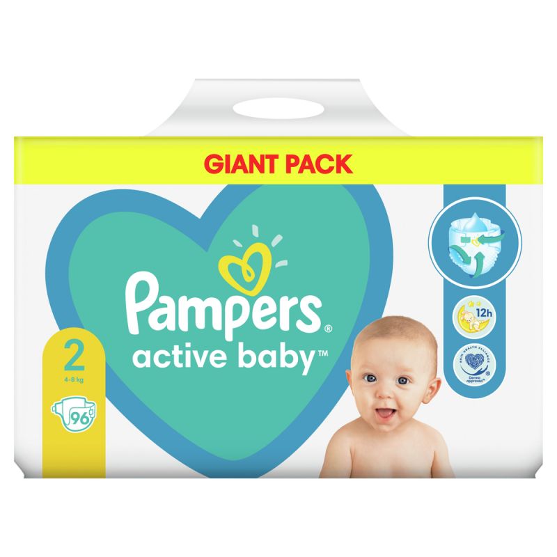 pieluchy pampers 2 active baby dry