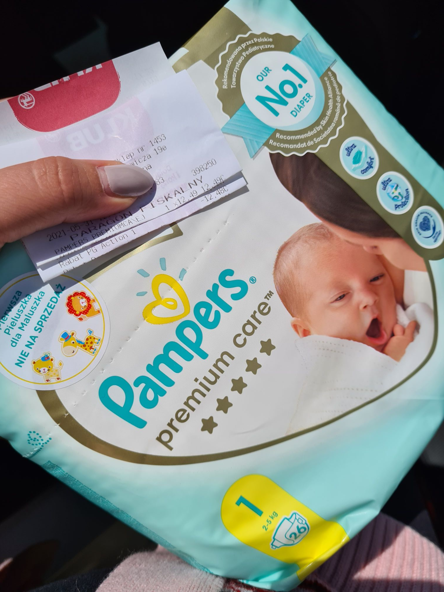 pieluchy pampers premium care 2 za 1 grosz rossmann