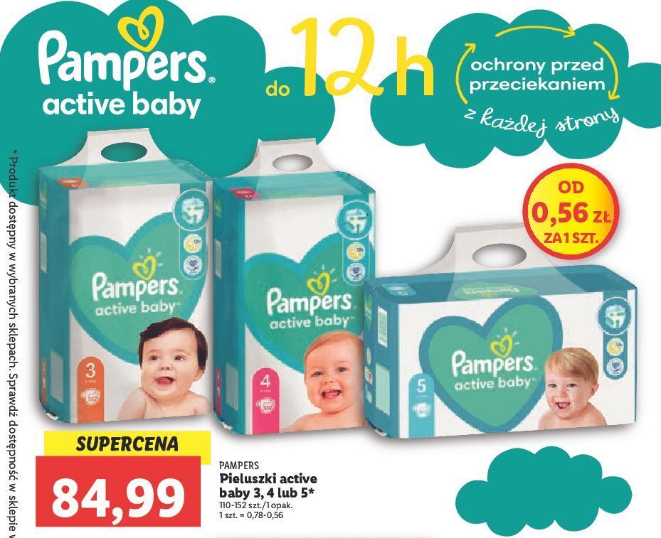 pieluszki pampers 5 lidl