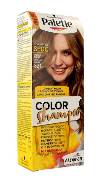 średni blond szampon palette