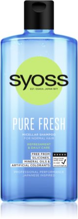 syoss pure fresh szampon micelarny do normalnych włosów