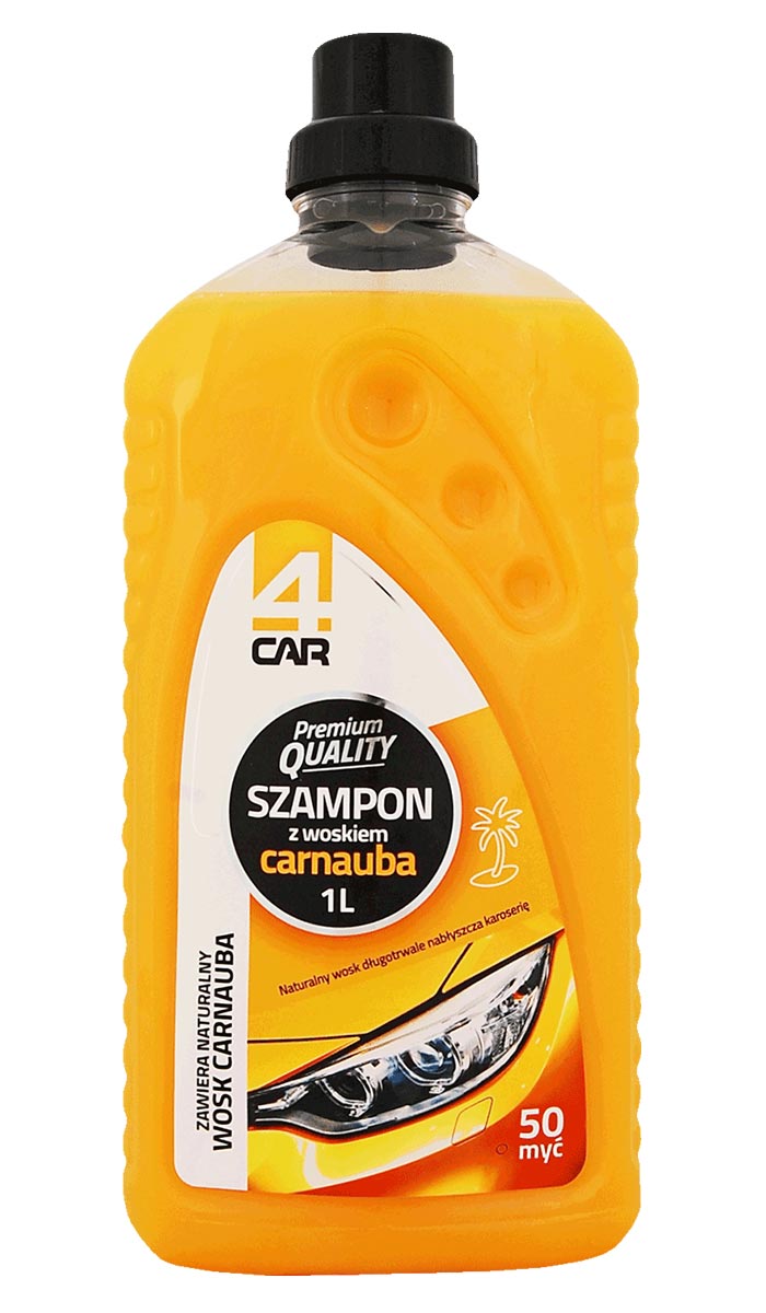 szampon do mycia samochodu z woskiem czarny