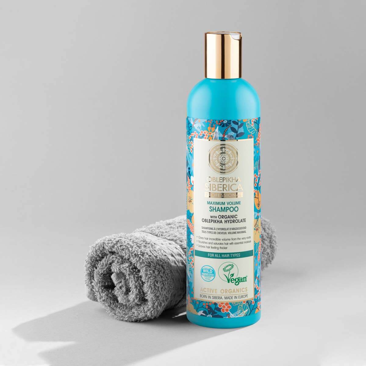 szampon do włosów zwiększający objętość eko 480 ml flora siberica