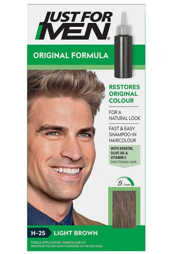 szampon koloryzujący czarny na siwe włosy dla mężczyzn
